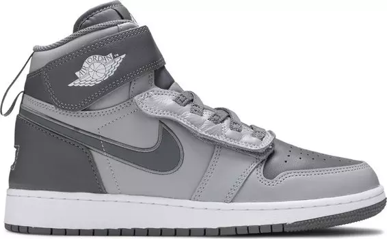 Кроссовки Air Jordan 1 High FlyEase GS Light Smoke Grey, серый