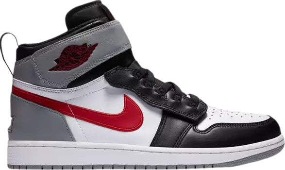 Кроссовки Air Jordan 1 High FlyEase GS Particle Grey, белый