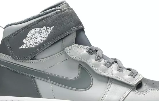 Кроссовки Air Jordan 1 High FlyEase Light Smoke Grey, серый