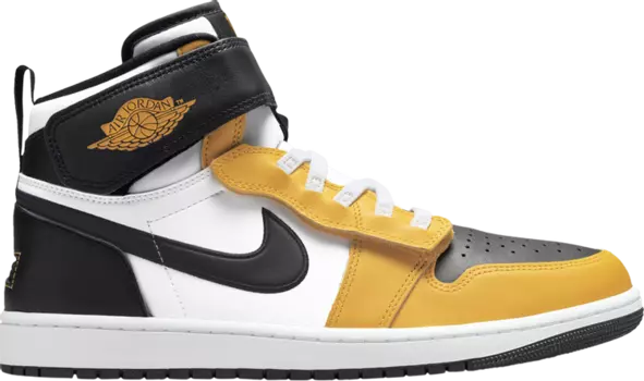 Кроссовки Air Jordan 1 High FlyEase 'Yellow Ochre', желтый