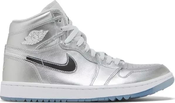Кроссовки Air Jordan 1 High Golf 'Gift Giving Pack', серебряный