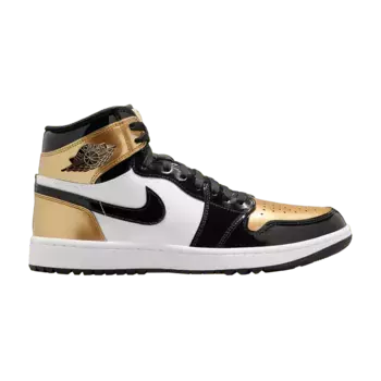 Кроссовки Air Jordan 1 High Golf Gold Toe, золотой