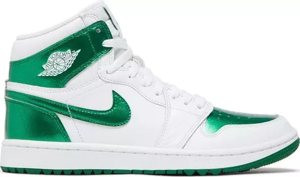 Кроссовки Air Jordan 1 High Golf 'Pine Green', белый