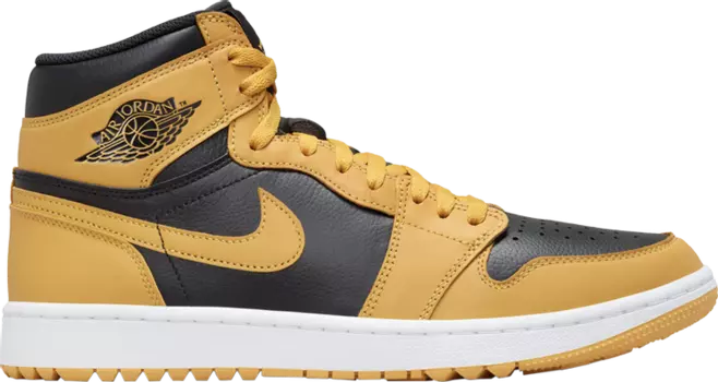 Кроссовки Air Jordan 1 High Golf 'Pollen', желтый