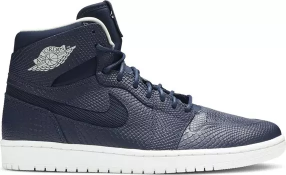 Кроссовки Air Jordan 1 High Nouveau Navy Snake, синий