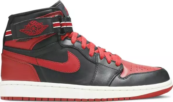 Кроссовки Air Jordan 1 High Strap Bred, черный