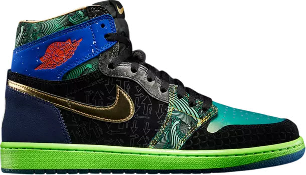 Кроссовки Air Jordan 1 High What The Doernbecher, разноцветный