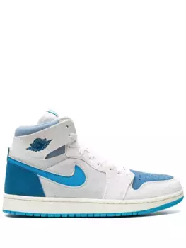 Кроссовки Air Jordan 1 High Zoom Air CMFT 2 "Dark Powder Blue", белый