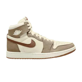 Кроссовки Air Jordan 1 High Zoom Comfort 2 'Legend Coffee', белый