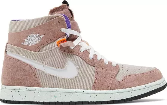 Кроссовки Air Jordan 1 High Zoom Comfort Fossil Stone, розовый