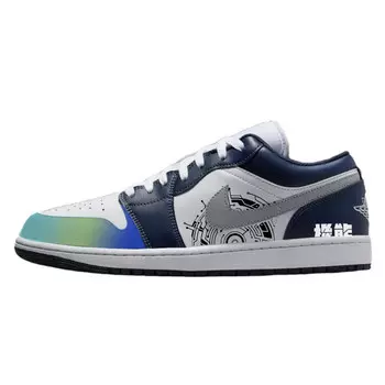 Кроссовки Air Jordan 1 Kids' Basketball Shoes Grade School, синий