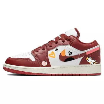 Кроссовки Air Jordan 1 Kids' Basketball Shoes Grade School, красный