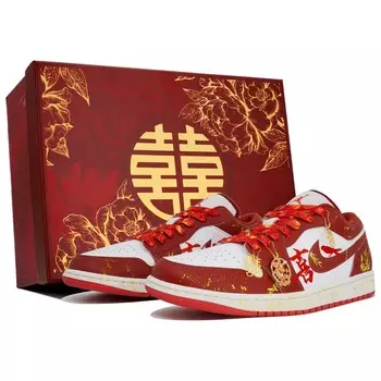 Кроссовки Air Jordan 1 Kids' Basketball Shoes Grade School, красный