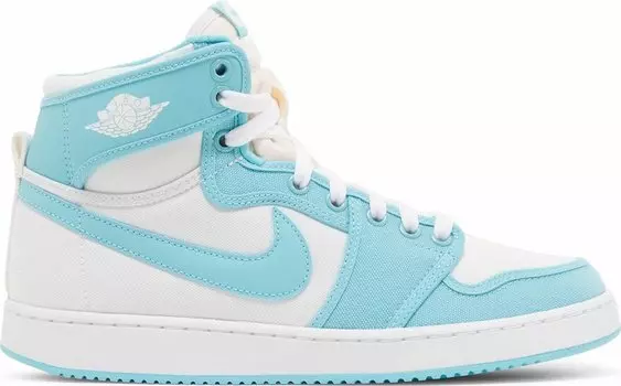 Кроссовки Air Jordan 1 KO High 'Bleached Aqua', бирюзовый