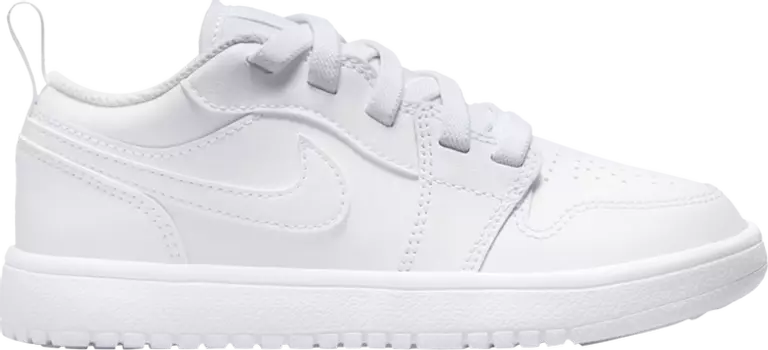 Кроссовки Air Jordan 1 Low ALT PS 'Triple White' 2023, белый