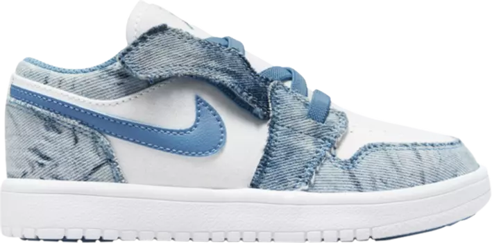 Кроссовки Air Jordan 1 Low ALT PS Washed Denim, белый
