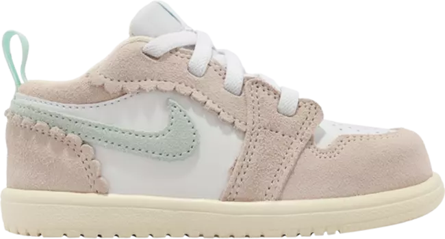 Кроссовки Air Jordan 1 Low ALT SE TD 'Scalloped Edge', розовый