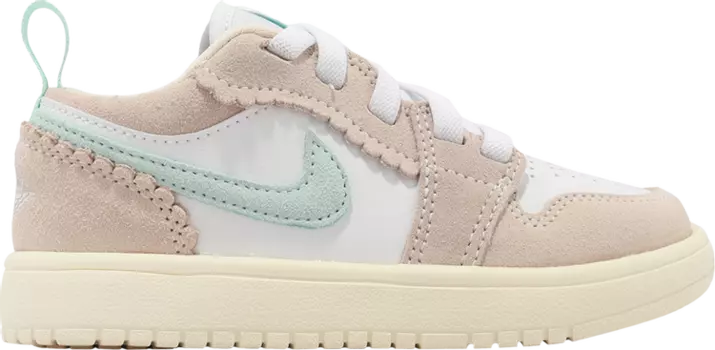 Кроссовки Air Jordan 1 Low ALT SE PS 'Scalloped Edge', розовый