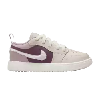 Кроссовки Air Jordan 1 Low Alt SE PS Fur Swoosh, розовый