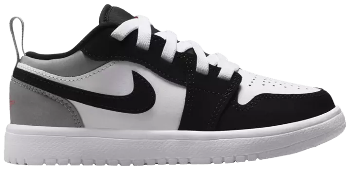 Кроссовки Air Jordan 1 Low ALT SE PS 'White Black Matte Silver', белый