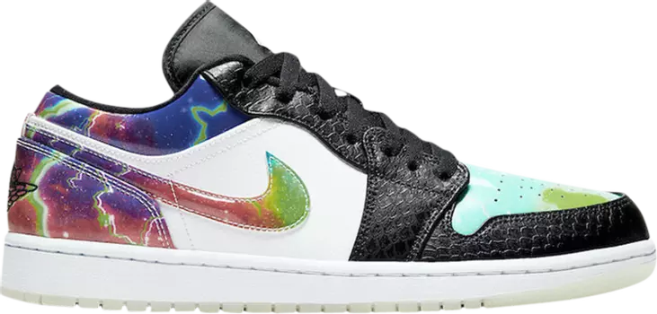 Кроссовки Air Jordan 1 Low Galaxy, белый