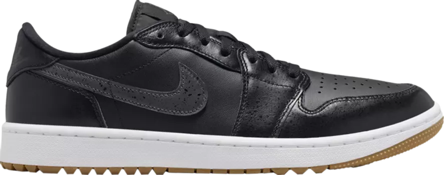 Кроссовки Air Jordan 1 Low Golf 'Black Gum', черный