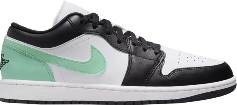 Кроссовки Air Jordan 1 Low 'Green Glow', белый