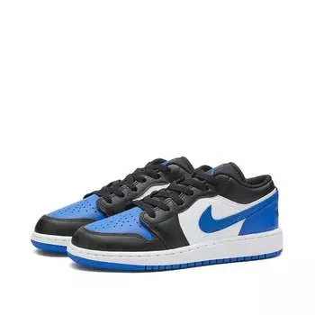 Кроссовки Air Jordan 1 Low GS, белый/синий