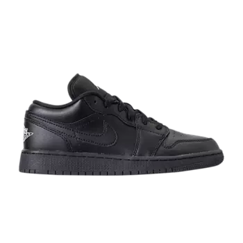 Кроссовки Air Jordan 1 Low GS 'Black', черный