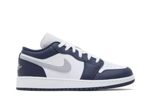 Кроссовки Air Jordan 1 Low GS, цвет Midnight Navy Wolf Grey