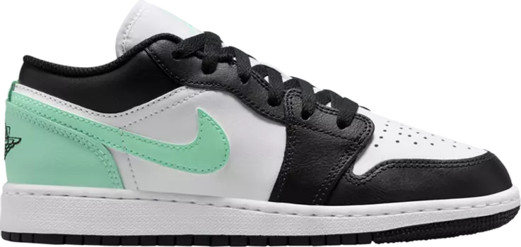 Кроссовки Air Jordan 1 Low GS 'Green Glow', белый