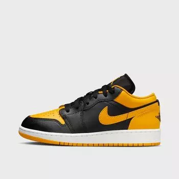 Кроссовки Air Jordan 1 Low (GS) JORDAN, цвет black/yellow ochre-white