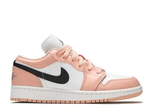 Кроссовки AIR JORDAN 1 LOW GS 'LIGHT ARCTIC PINK', розовый