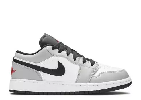Кроссовки AIR JORDAN 1 LOW GS 'LIGHT SMOKE GREY', серый