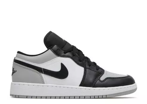 Кроссовки AIR JORDAN 1 LOW GS 'LIGHT SMOKE GREY', серый