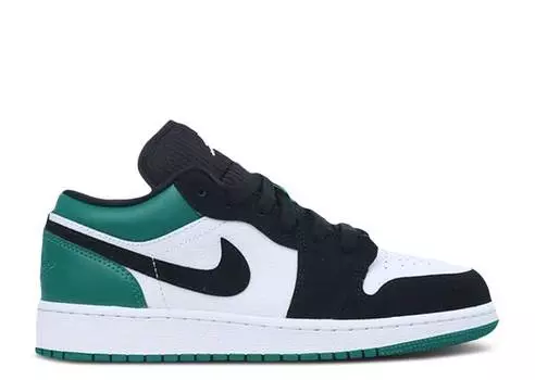 Кроссовки AIR JORDAN 1 LOW GS 'MYSTIC GREEN', белый