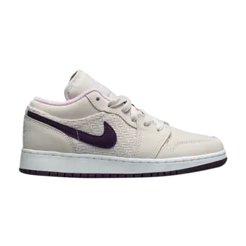 Кроссовки Air Jordan 1 Low GS 'Night Purple', фиолетовый
