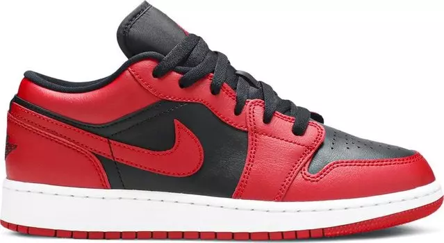 Кроссовки Air Jordan 1 Low GS Reverse Bred, красный