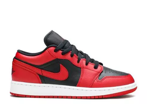 Кроссовки AIR JORDAN 1 LOW GS 'REVERSE BRED', красный