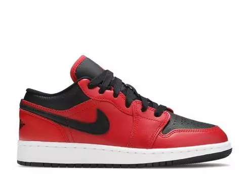 Кроссовки AIR JORDAN 1 LOW GS 'REVERSE BRED', красный