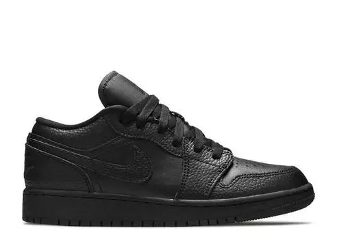 Кроссовки AIR JORDAN 1 LOW GS 'TRIPLE BLACK', черный