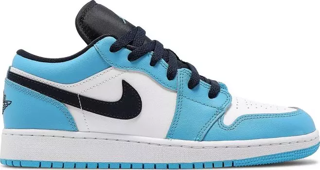 Кроссовки Air Jordan 1 Low GS UNC, белый