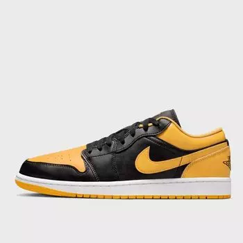 Кроссовки Air Jordan 1 Low JORDAN, цвет black/yellow orche/white
