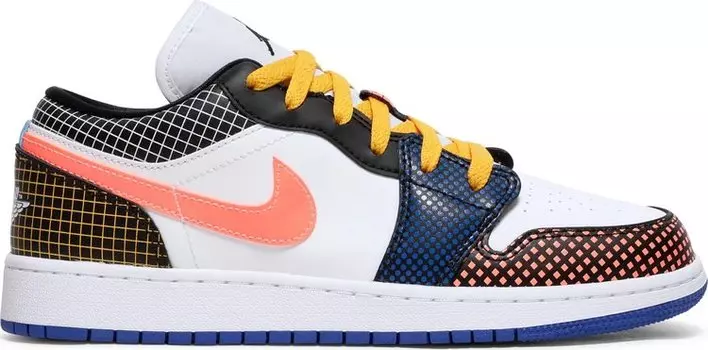 Кроссовки Air Jordan 1 Low MMD BG Multi Grid, разноцветный