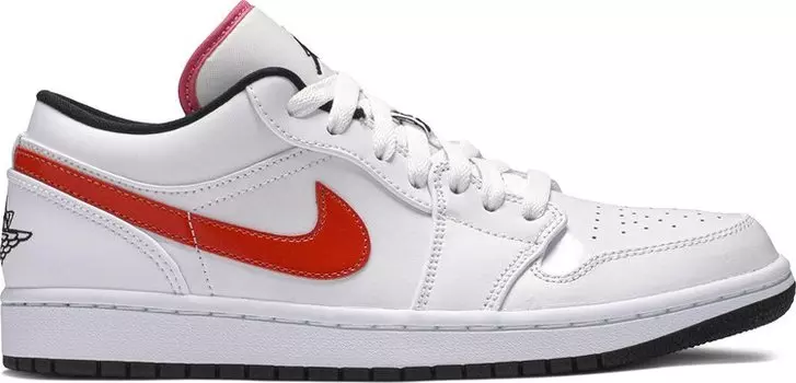 Кроссовки Air Jordan 1 Low Multi-Color Swoosh, белый