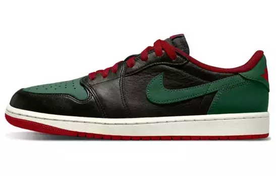 Кроссовки Air Jordan 1 Low OG WMNS "Gorge Green", черный/зеленый