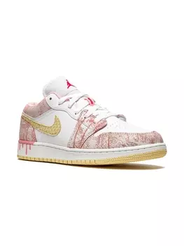 Кроссовки Air Jordan 1 Low Paint Drip Jordan Kids, белый