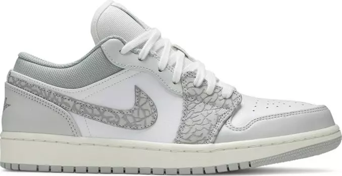 Кроссовки Air Jordan 1 Low Premium Elephant Print, серый