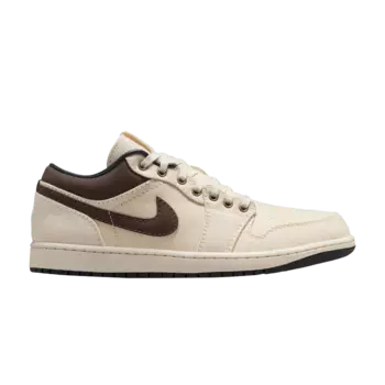 Кроссовки Air Jordan 1 Low Premium 'Ivory Baroque Brown', кремовый