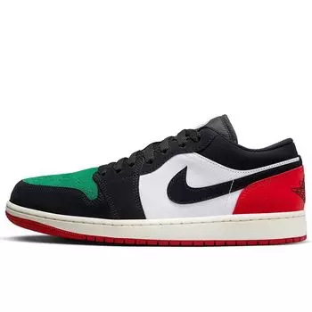 Кроссовки AIR JORDAN 1 LOW QUAI54 Jordan, цвет Schwarz/Rot/Grn/Wei